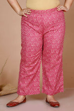 Thumbnail for Miravan Women Plus Size Pink Straight Floral Printed Kurta & Palazzo With Dupatta - Distacart