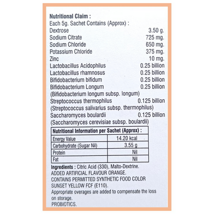 Nutrisrot Electro-Aqua Instant Hydration & Energy Drink Sachets Orange Flavour - Distacart