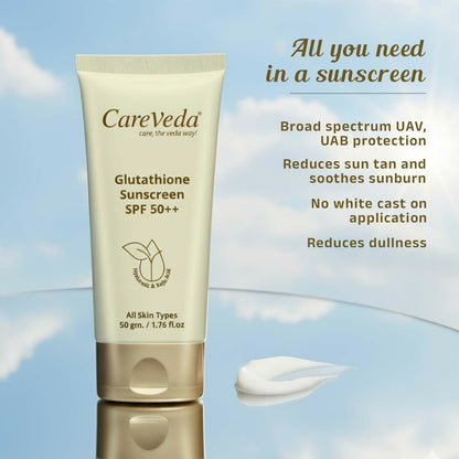 CareVeda Glutathione Sunscreen SPF 50++ - Dista