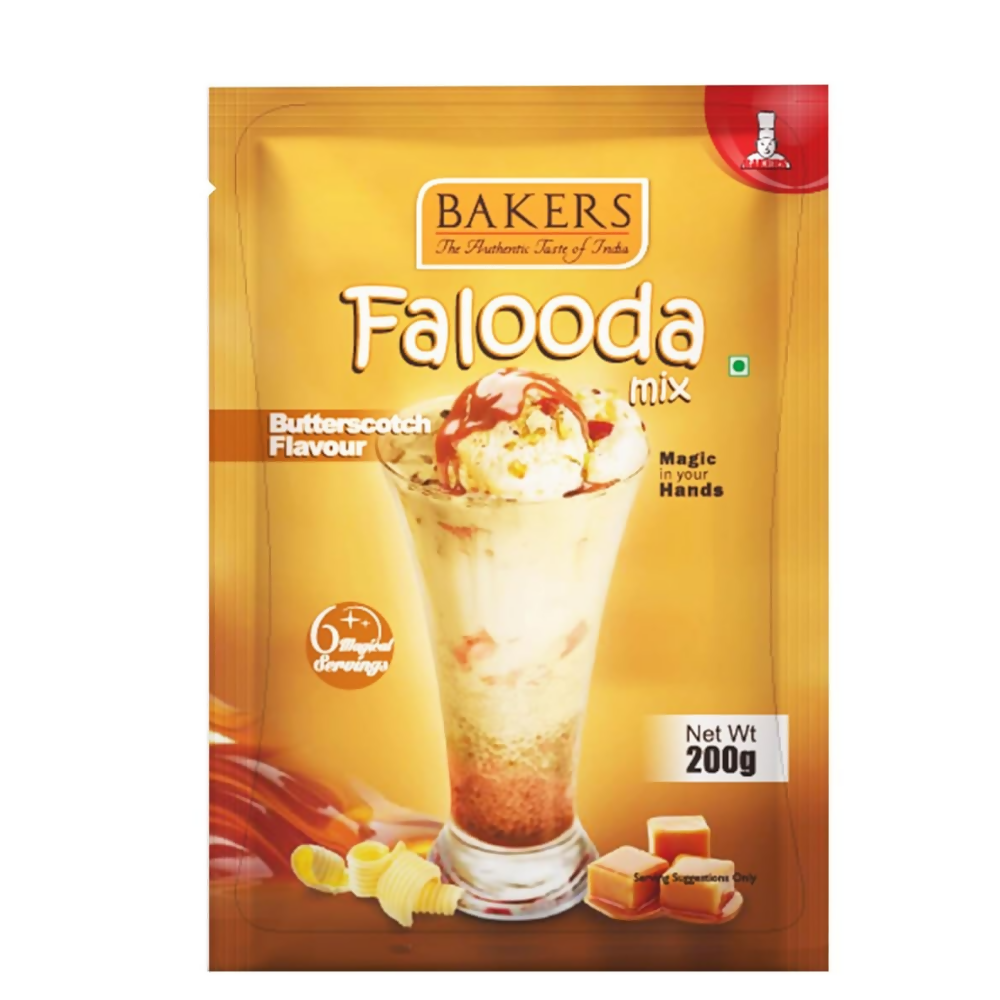 BAKERS Falooda Mix Powder - Chocolate, Butterscotch and Strawberry - Dista