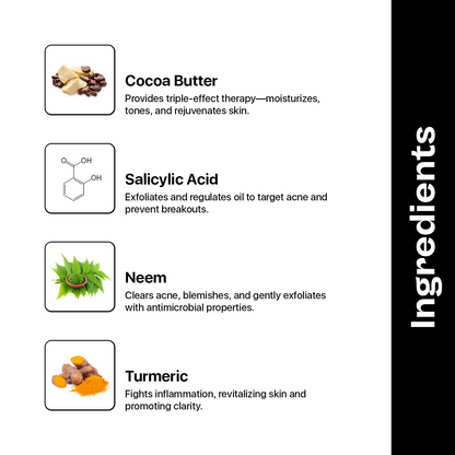 Underated Acne Free Body Moisturizer Powered With Cocoa Butter, Neem And Turmeric - Distacart