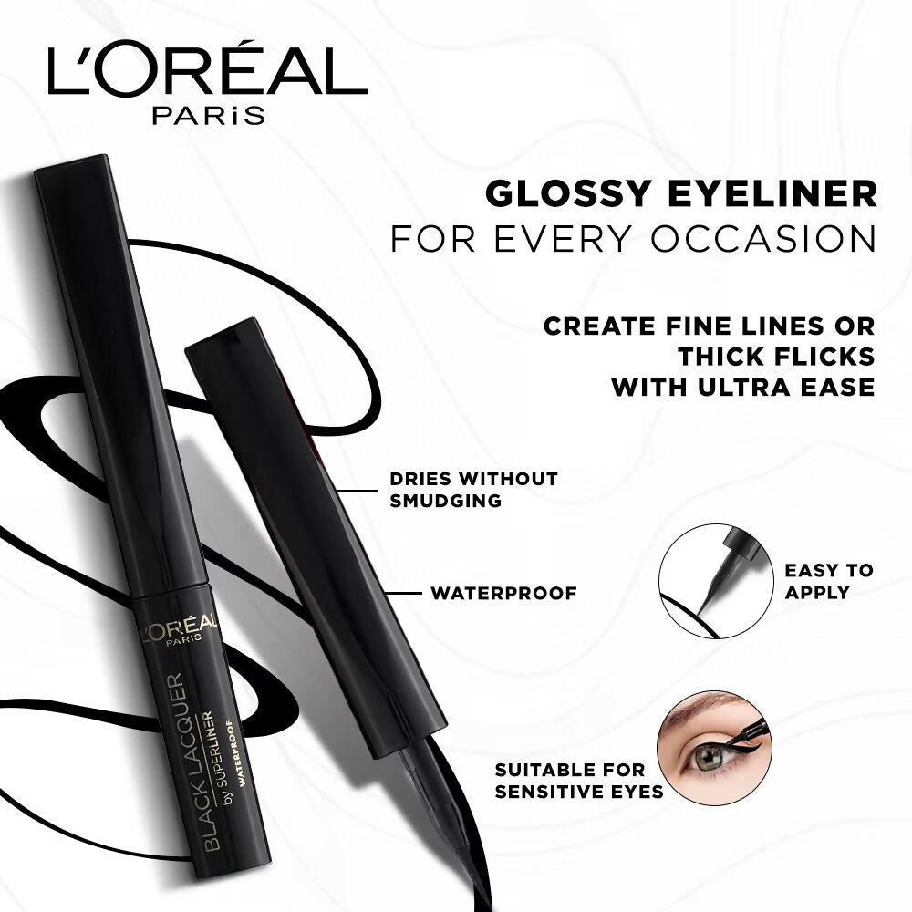 L'Oreal Paris Superliner Black Lacquer - Distacart