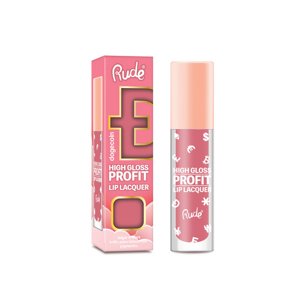 Rude Cosmetics High Gloss Profit Lip Lacquer - Dogecoin - Distacart