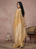 Thumbnail for Shree Shyam Fashion Golden Cotton Saree - Distacart