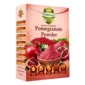 VedaRasa Pomegranate Powder For Glowing Skin & Immunity Boost Natural Fruit Powder - Dista