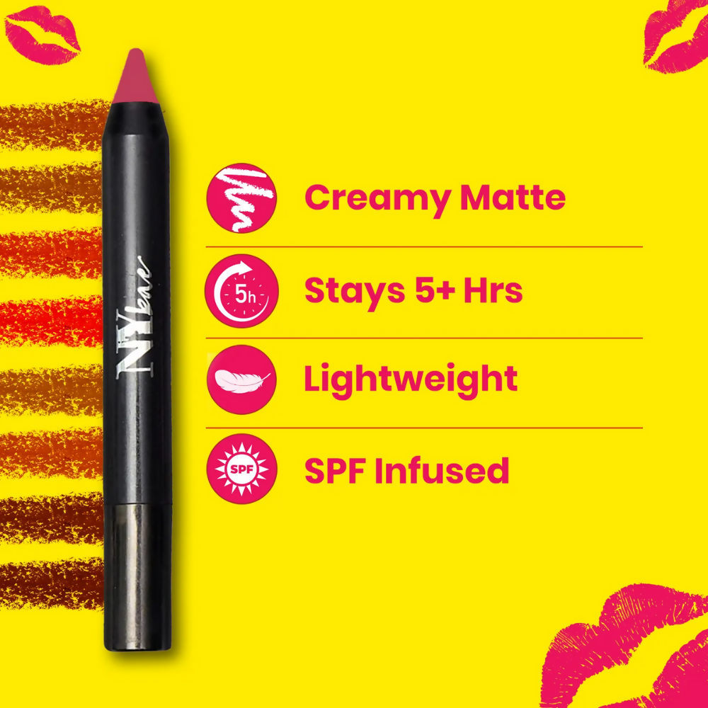 NY Bae Mets Matte Lip Crayon - Majestic Mauve 41 - Distacart