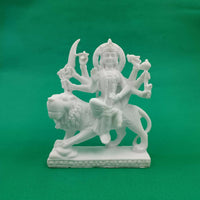 Thumbnail for Craftvatika Marble Dust Maa Durga Idol - Distacart
