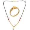 AanyaCentric Gold-plated Mangalsutra & Ring Set - Distacart