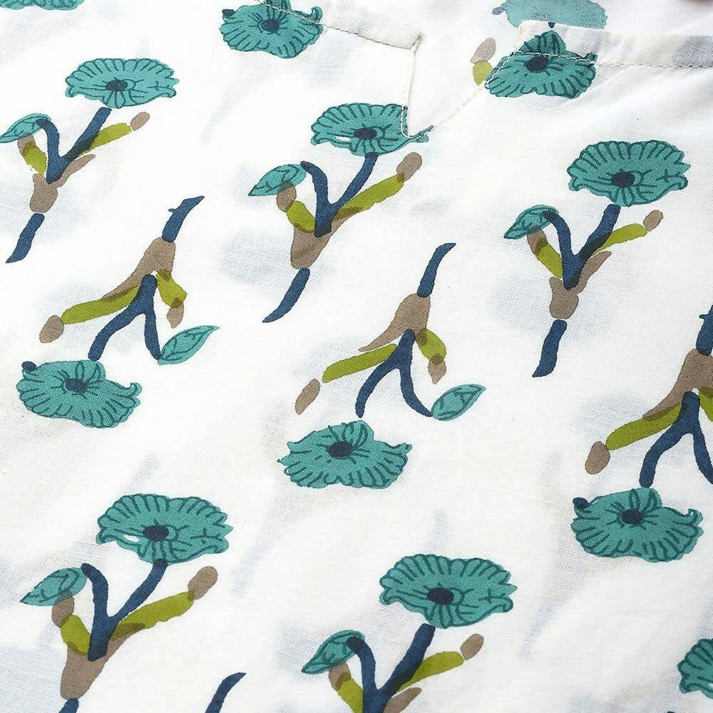 Anubhutee Women's Straight Regular Printed White Night Suit - Distacart