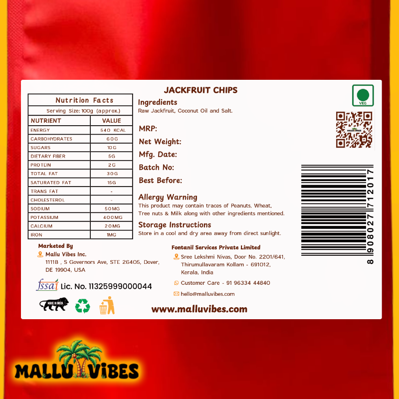 Mallu Vibes Jackfruit Chips