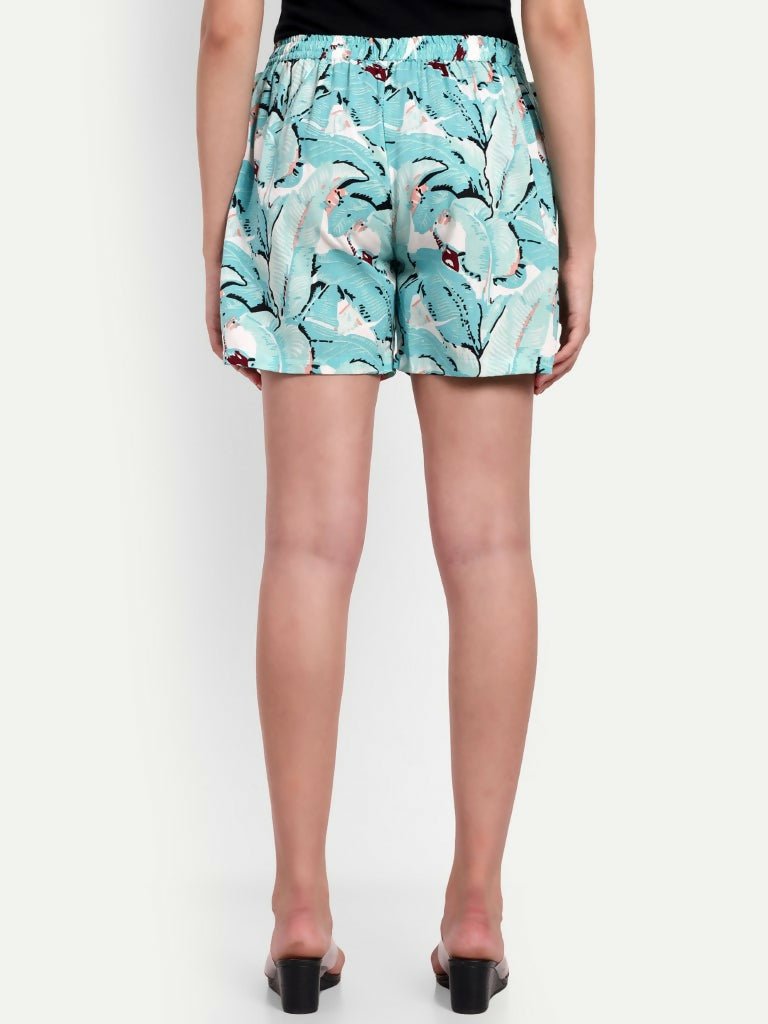 Alvano Beautiful Printed Light Blue Boxer Shorts - Distacart