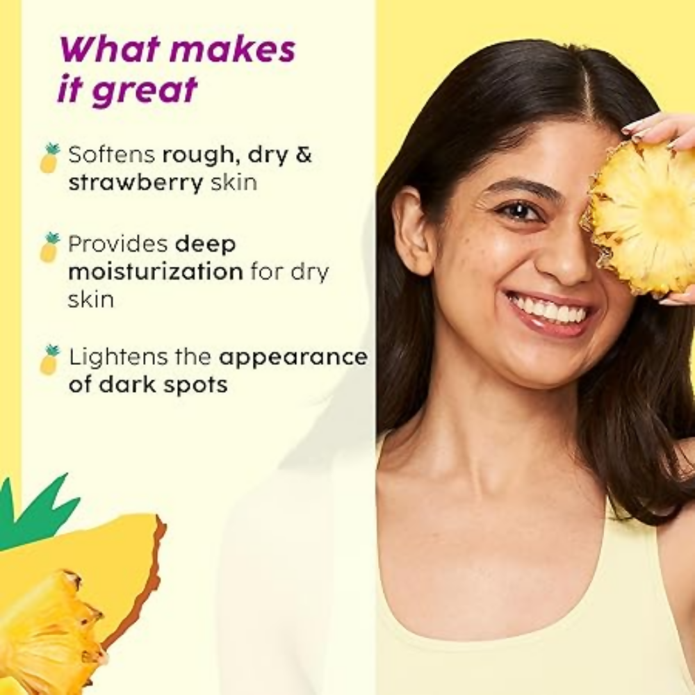 PLIX The Plant Fix Pineapple Trio With Cleanser, Body Wash & Cream - Distacart