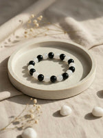 Thumbnail for NVR Black & White Beaded Bracelet for Men & Women - Distacart