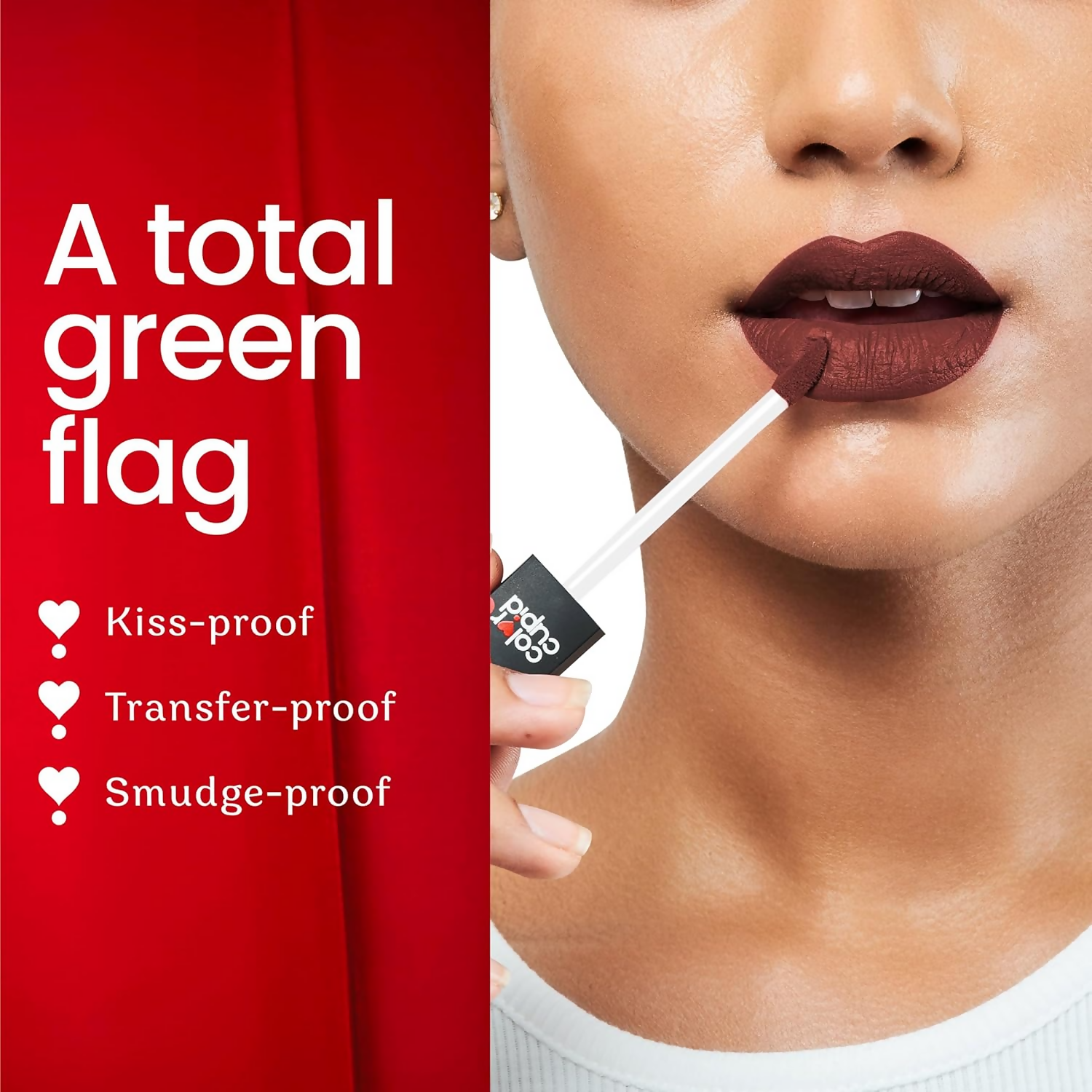 Color Cupid Matte Intense Color 18-Hour Stay Liquid Lipstick - Caramel Sugar - Distacart