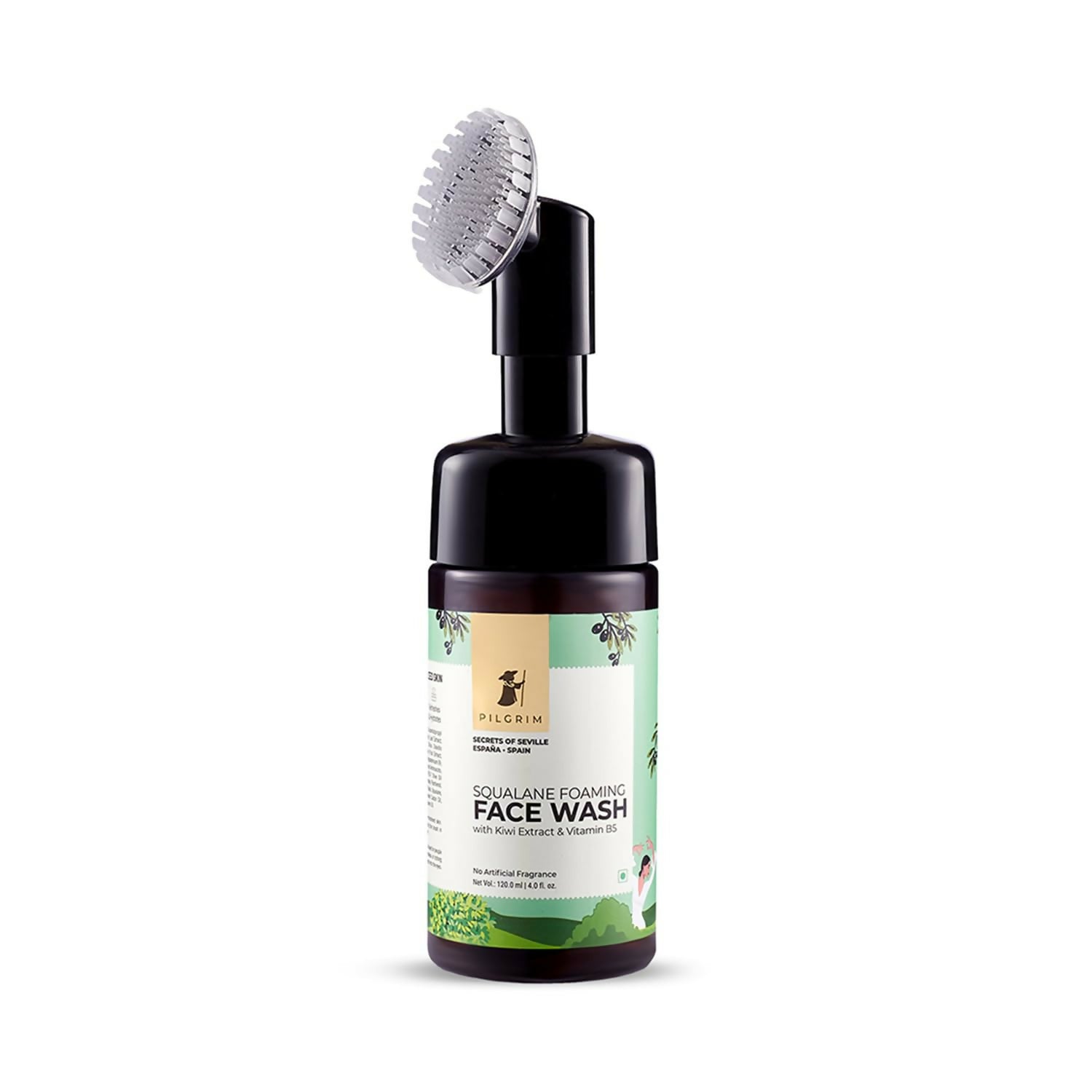 Pilgrim Spanish Foaming Face Wash With Kiwi Extracts & Aloe For Skin Hydration - Distacart