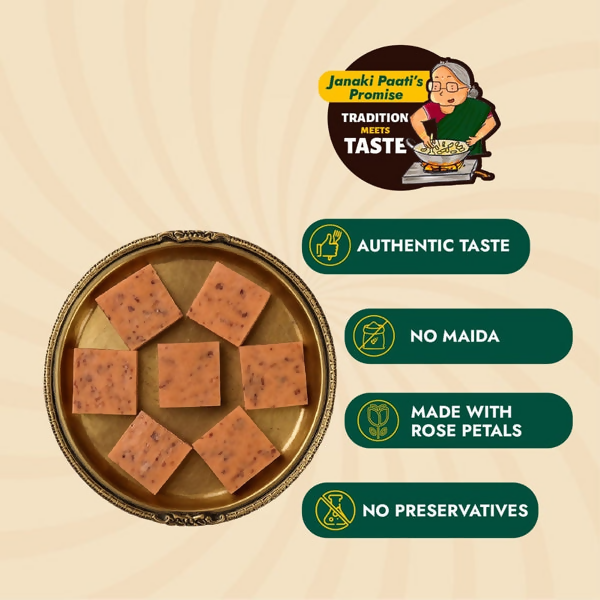 Sweet Karam Coffee Rose Milk Burfi