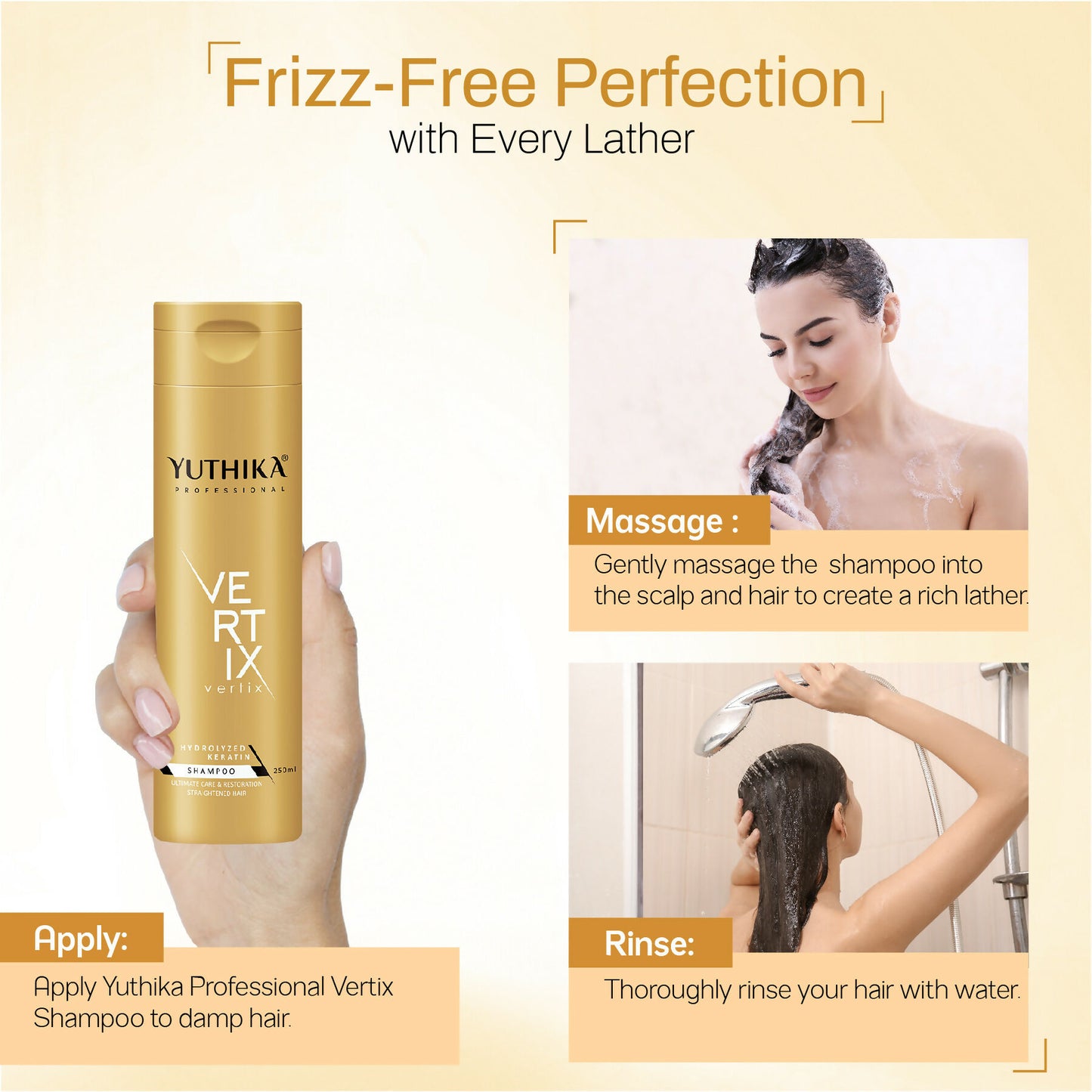 Yuthika Professional Vertix Hydrolyzed Keratin Shampoo - Distacart