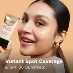 Thumbnail for Pilgrim Glow BB Cream SPF 50 PA++++ Instant Spot Coverage Matte Finish Vitamin C Infused - Almond Glow - Limited Time Offer