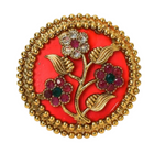 Thumbnail for Joban Fashion Women Golden White Ruby Finger Ring - Distacart