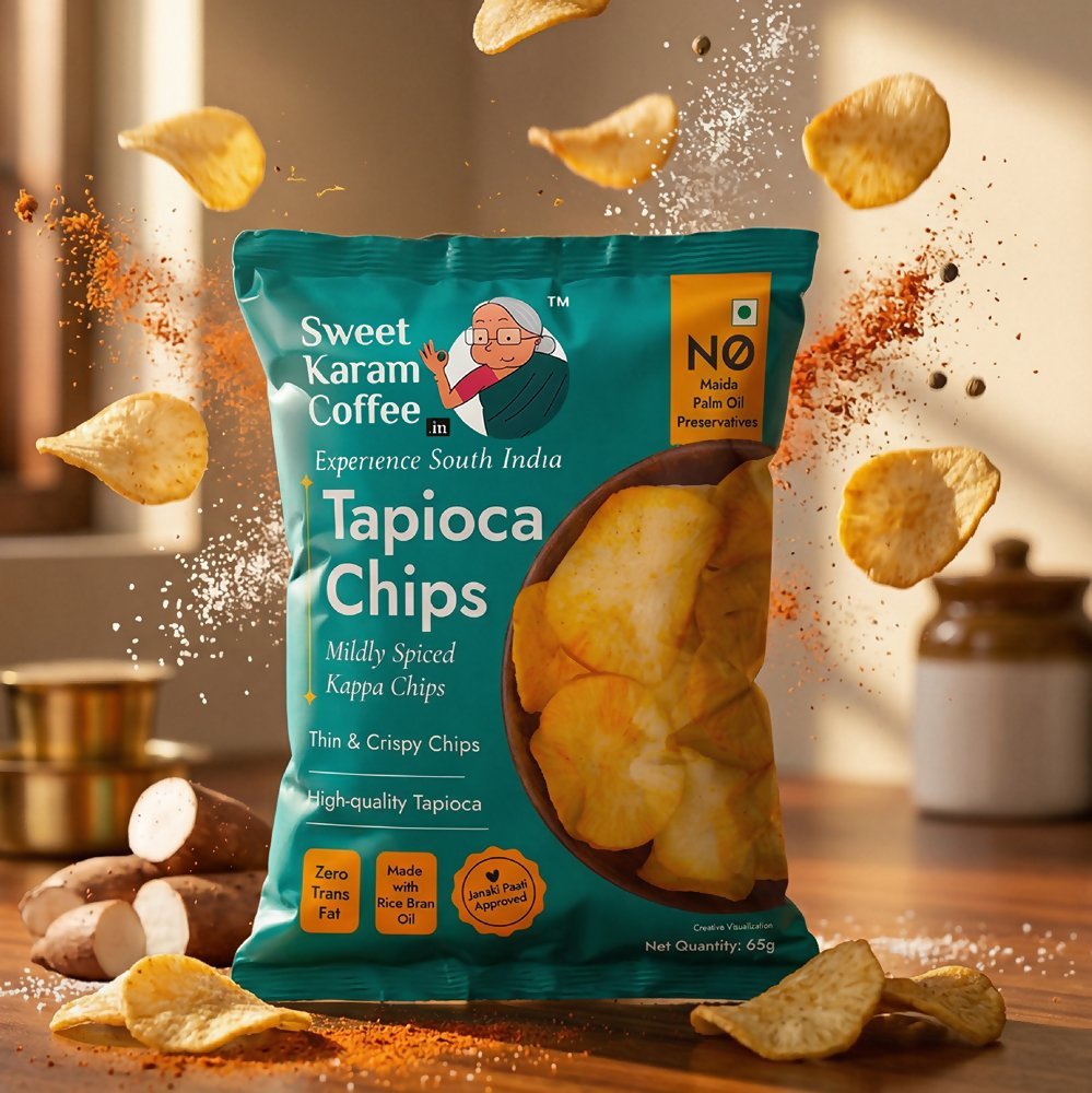 Sweet Karam Coffee Tapioca Chips - Dista