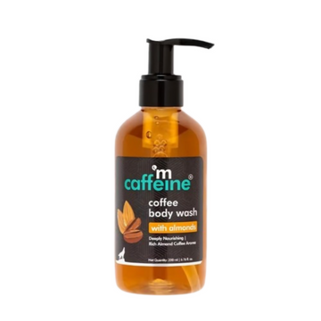 mCaffeine Coffee Body Wash with Almonds De-Tan & Deep Cleansing Shower Gel in Chocolatey Aroma - Dista