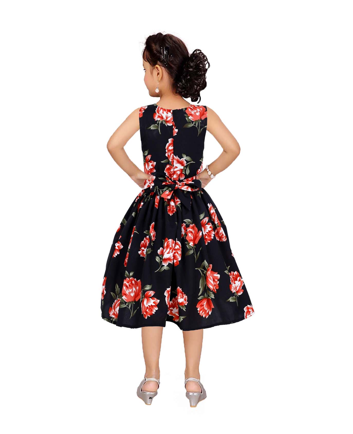 Asmaani Kids Party Wear Stylish Dresses, Perfect for Parties, Functions & Vacations - Black