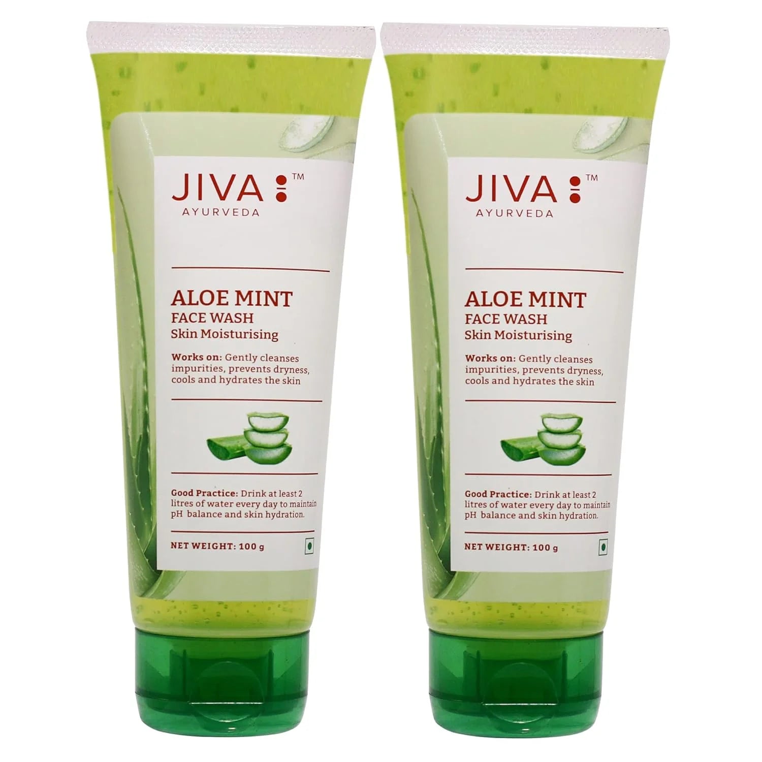 Jiva Ayurveda Aloe Mint Facewash