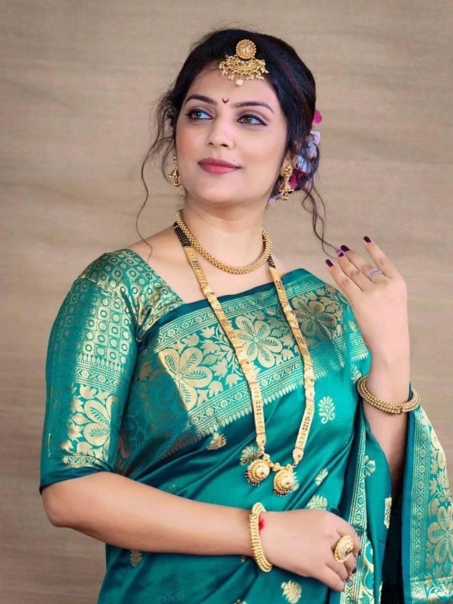 Anouk Woven Design Zari Banarasi Saree - Distacart