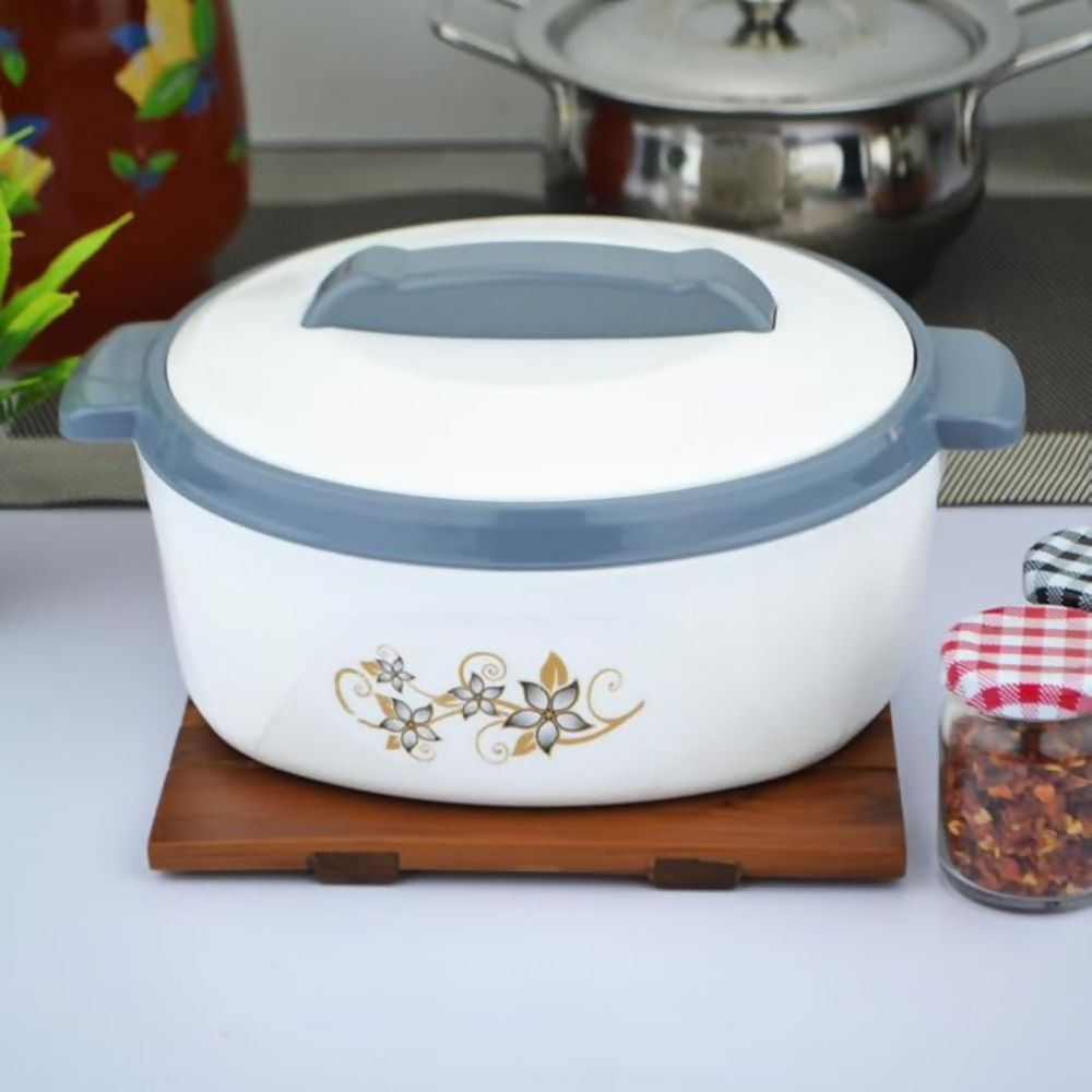 ramila Brand Insulated Inner Steel Casserole for Roti - White - Dista