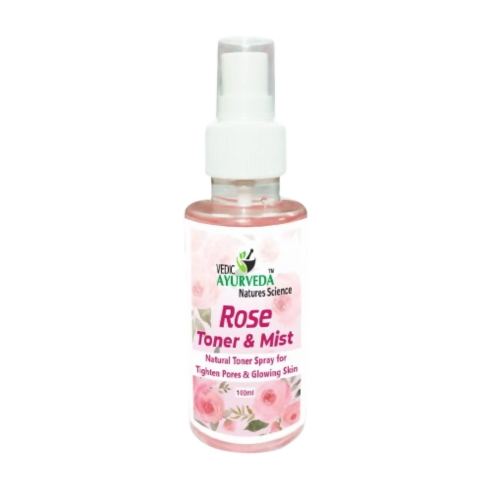 VedicAyurveda Rose Toner & Mist Steam Distilled Rose Water - Dista