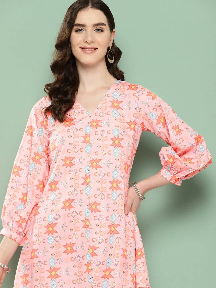 Ahalyaa Women's Traditional Wear Co-ods - Pink - Distacart