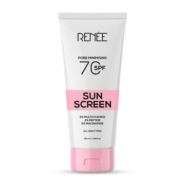 Renee Pore Minimizing Sunscreen SPF 70 With 2% Niacinamide, 2% Peptide & 3% Multivitamins - Distacart