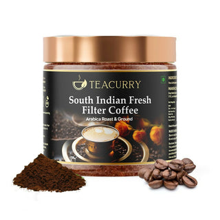 Teacurry South Indian Filter Coffee (100% Arabica Ground Coffee) for Authentic South Indian Taste - Kaapi Coffee - Distacart