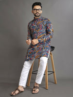 Thumbnail for Anaita Multicolor Printed Cotton Straight Kurta - Distacart