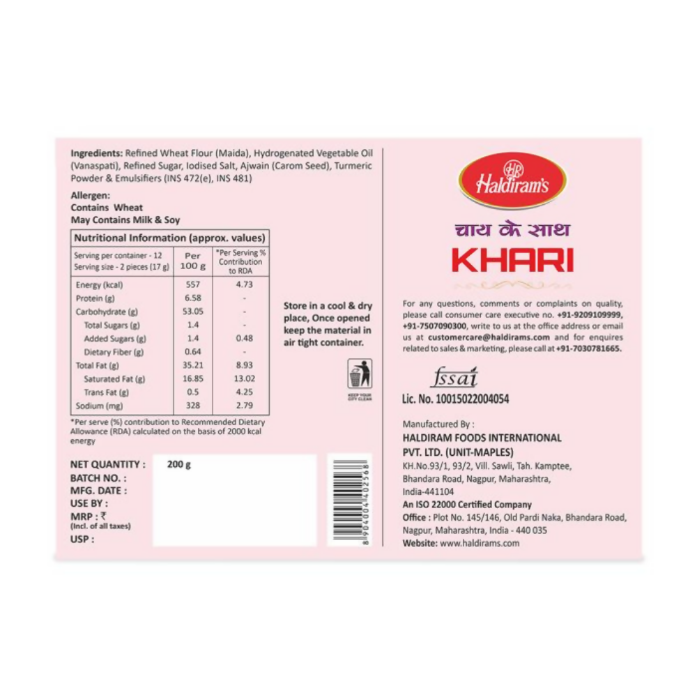 Haldiram's Khari - Distacart