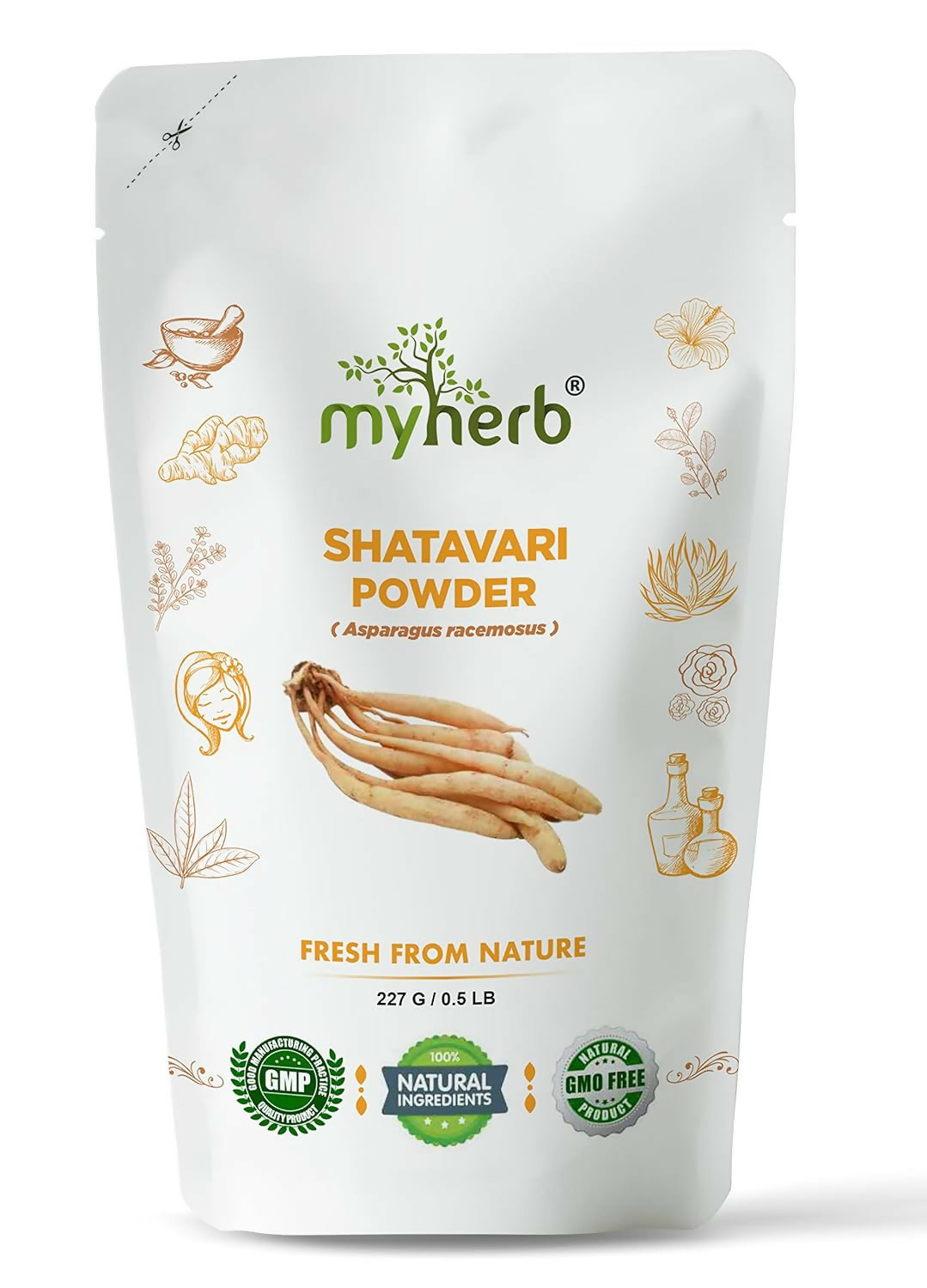 Myherb Natural Organic Shatavari Powder - Distacart