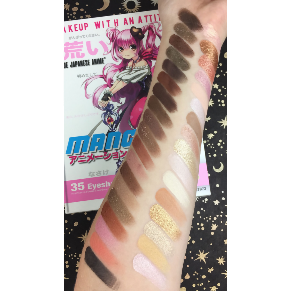 Rude Cosmetics Manga Anime 35 Eyeshadow Palette - Distacart
