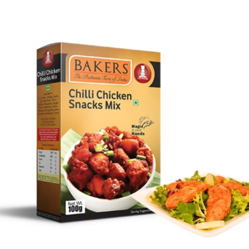 BAKERS Fried Rice Mix ,Butter Chicken Masala ,Chilli Chicken Masala Mix ,Chicken Lollypop - Dista