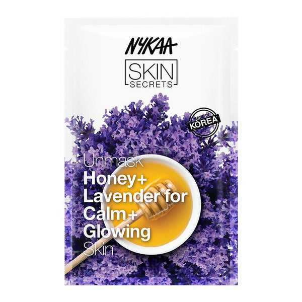 Nykaa Naturals Skin Secrets Exotic Indulgence Honey + Lavender Sheet Mask For Calm & Glowing Skin - Distacart