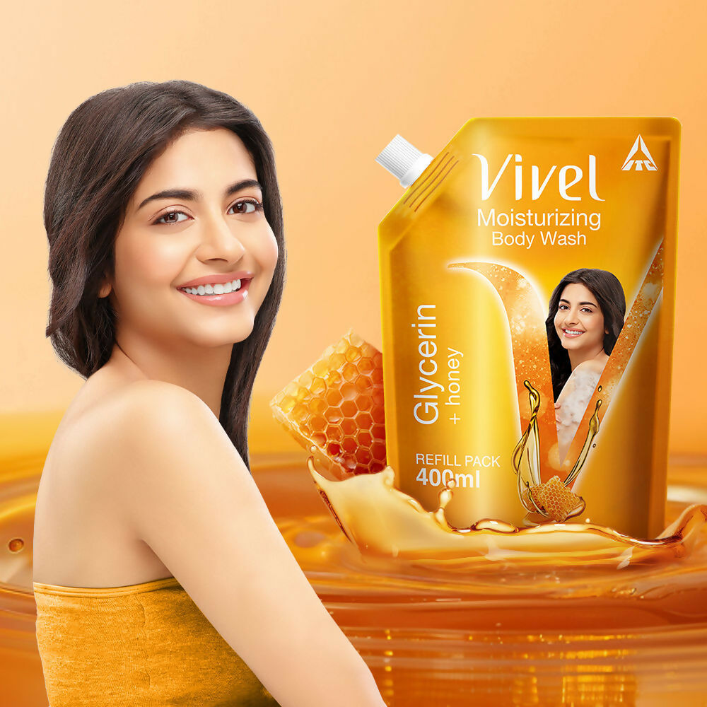 Vivel Moisturizing Bodywash Glycerin + Honey Refill Pack