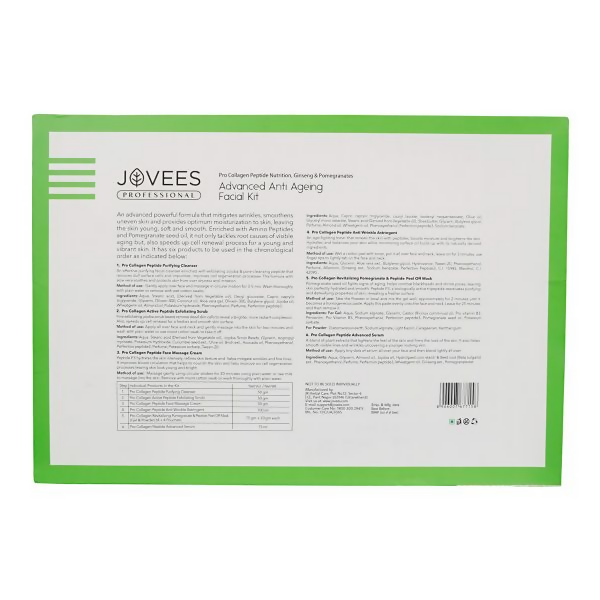 Jovees Professional Advanced Anti Ageing Facial Kit - Distacart