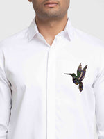Thumbnail for Bird Embroidered Shirt by Hilo Design