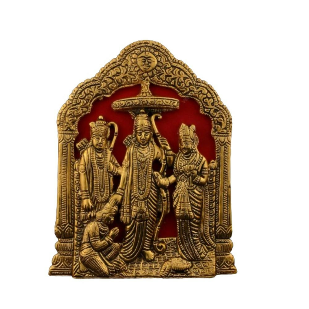 Vintage Gulley Antique White Metal Lord Ram Darbar Idol - Distacart