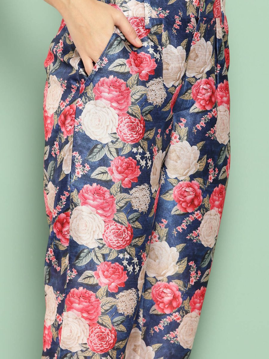 Ahalyaa Women's Traditional Wear Co-ods - Blue - Distacart