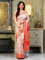 Thumbnail for Astita Linen Cotton(Woven Work) Multicolour Saree