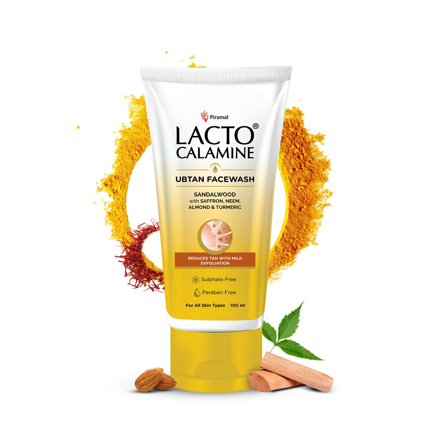 Lacto Calamine Ubtan Face Wash for Glowing Skin - Distacart