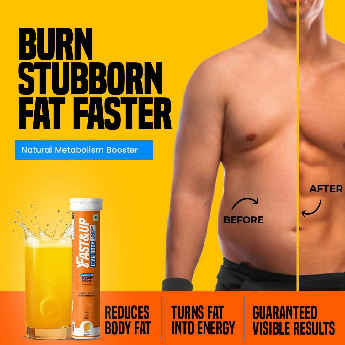 Fast&Up L-Carnitine 2000mg Effervescent Tablets