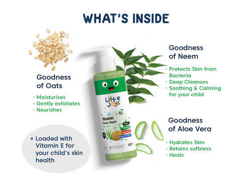 Little Joys Natural Organic & Anti-bacterial Neem Bodywash & NutriMix Nutrition Powder - Distacart