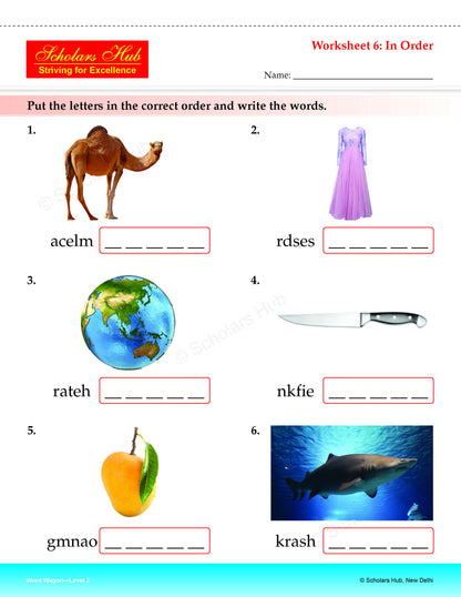 Step By Step Skills Word Wagon-2(Tearble Colourful Worksheets) - Dista