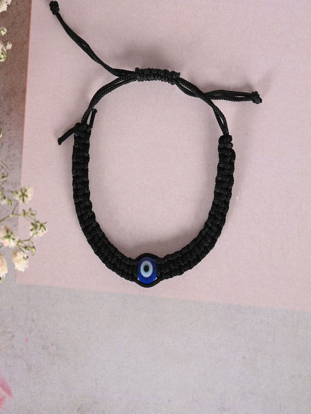 NVR Women & Men Black Evil Eye Rakhi With Roli Chawal - Distacart
